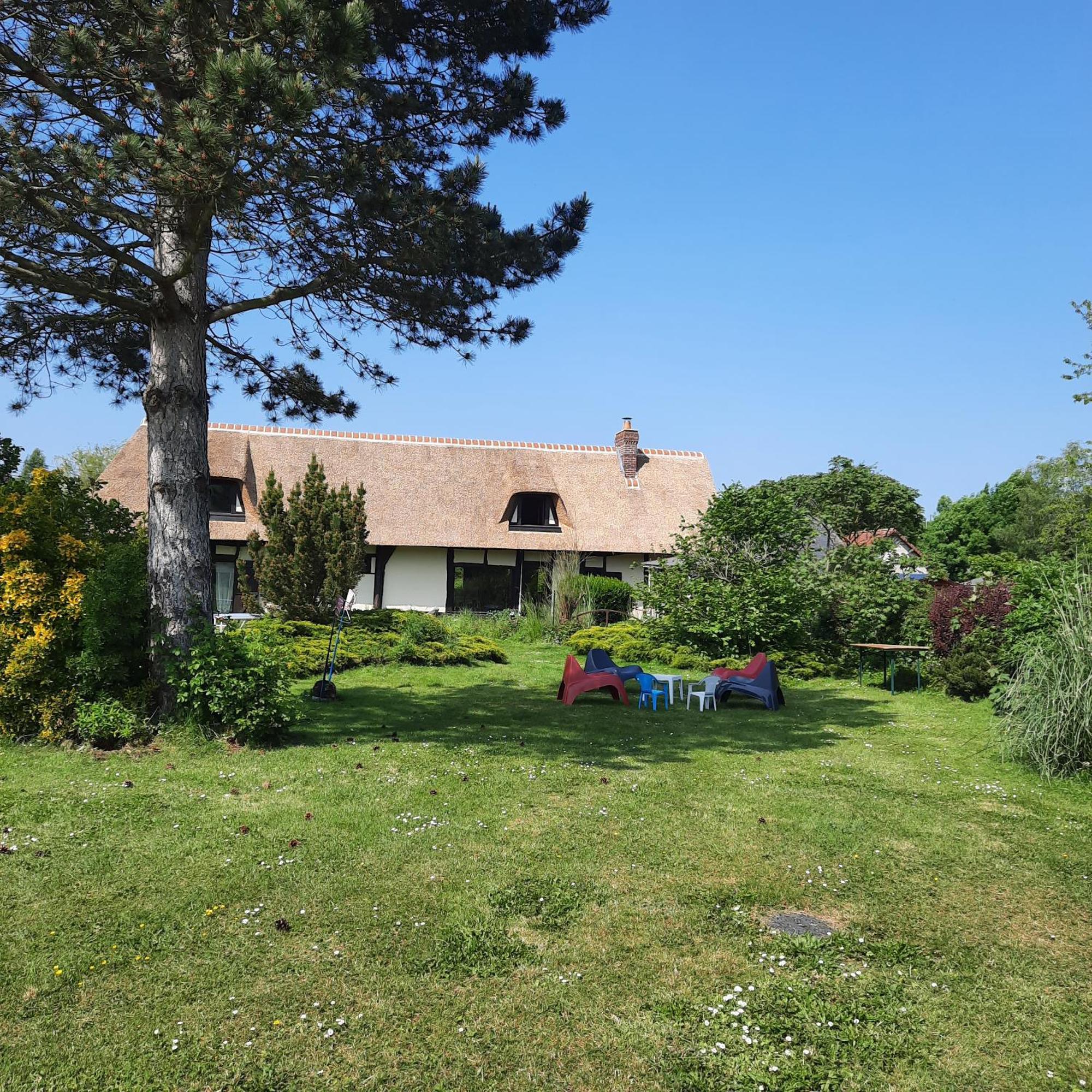 Villa Les 2 chaumières avec piscine à Epinay Extérieur photo