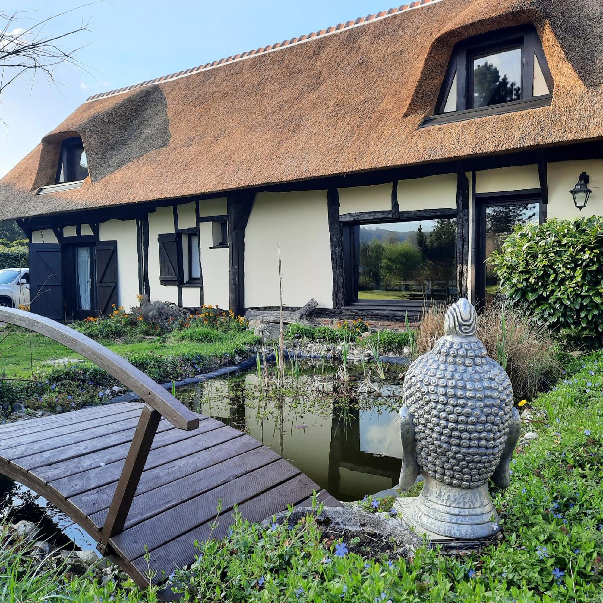 Villa Les 2 chaumières avec piscine à Epinay Extérieur photo